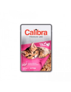 Calibra Cat Kitten Pavo y Pollo en salsa. Bolsita