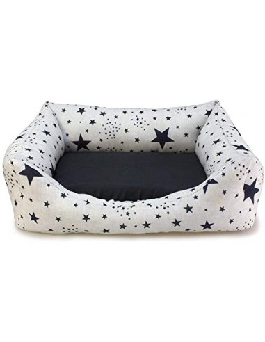 Cama Cuadrada Estrellas Negras