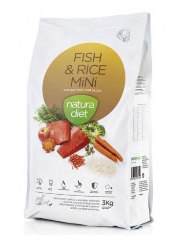 Natura Diet Adult Pescado y Arroz Mini
