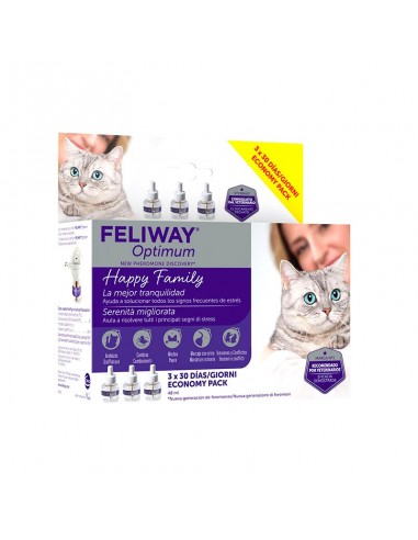 Feliway Optimum Recambio Pack 3 Unidades