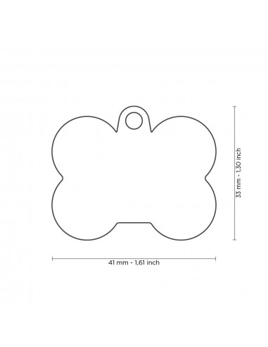 Placa MyFamily Hushtag Hueso Aluminio...