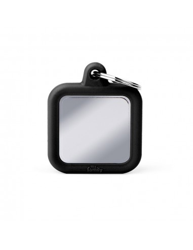 Placa MyFamily Hushtag Cuadrado Laton...