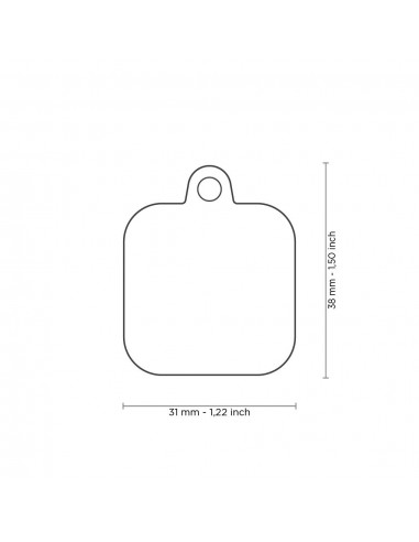 Placa MyFamily Hushtag Cuadrado...