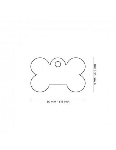 Placa MyFamily Basic Hueso Pequeño... Placa MyFamily Basic Hueso Pequeño...