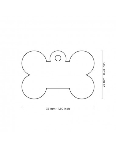 Placa MyFamily Basic Hueso Grande... Placa MyFamily Basic Hueso Grande...