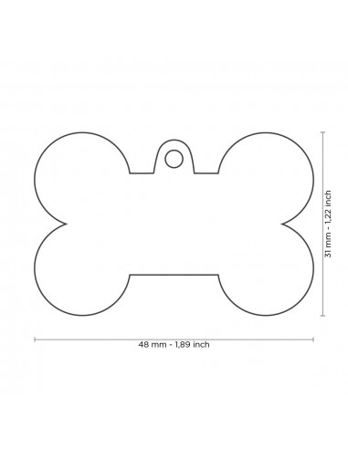Placa MyFamily Basic Hueso XL Laton...