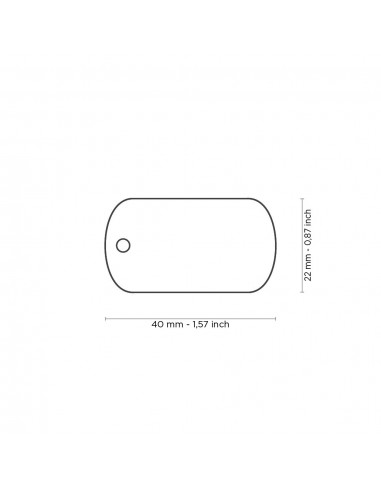 Placa MyFamily Basic Military Pequeña...