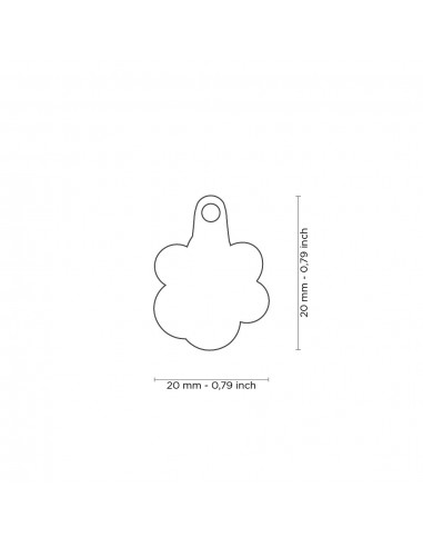 Placa MyFamily Classic Huella Negra