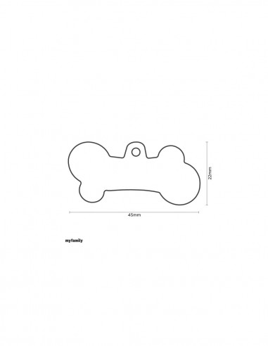 Placa MyFamily Classic Hueso XL Blanco