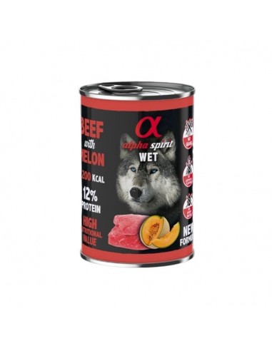 Alpha Spirit Perro Lata Ternera y Melón