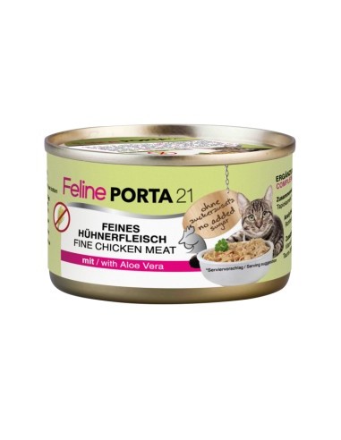 Porta 21 Feline Pollo con Aloe Lata
