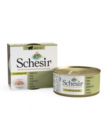 Schesir Gato Atun en Caldo Lata