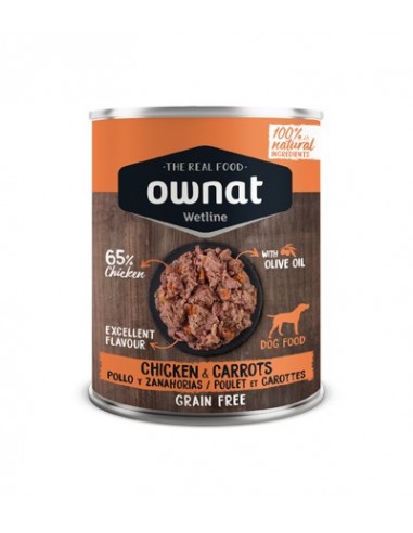 Ownat Wetline Pollo y Zanahoria Lata