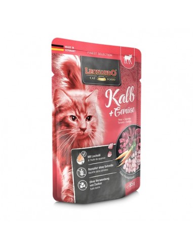 Leonardo Gato Ternera Y Verduras Bolsita