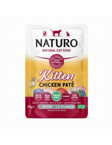 Naturo Gato Kitten Pollo Pate Bolsita