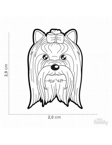 Placa MyFamily Friends Perro Yorkshire