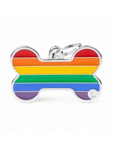 Placa MyFamily Rainbow Hueso Grande...