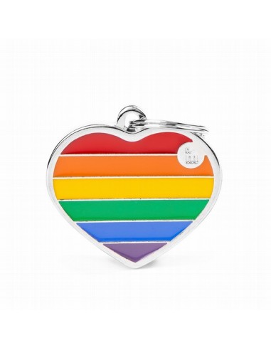 Placa MyFamily Rainbow Corazon...