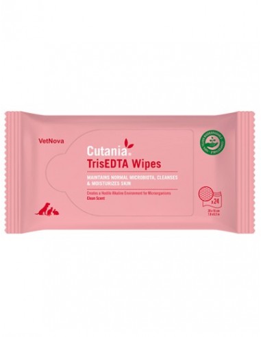 Vetnova Cutania Toallitas Trisedta Wipes