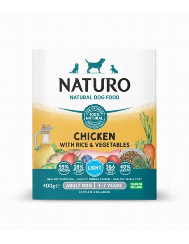 Naturo Dog Adult Light Pollo Y Arroz