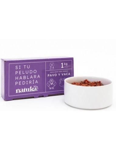 Natuka Perro Menu Barf Pavo Y Vaca*