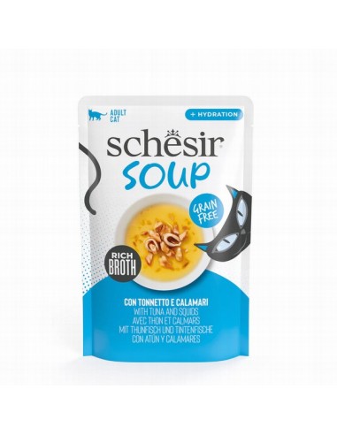 Schesir Gato Soup Atun Y Calamares...