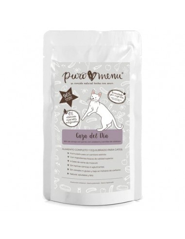 Puro Menu Gato Caza de Dia Conejo con...