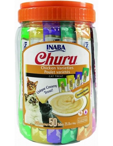 Churu Gato Variedades Pollo 50 Unidades