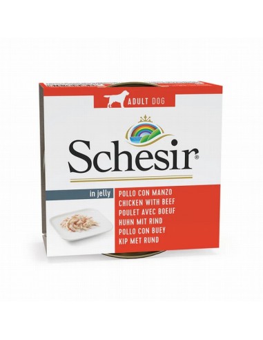 Schesir Perro Pollo Con Buey Gelatina...
