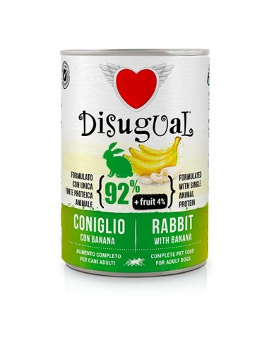 Disugual Perro Fruit Conejo y Plátano