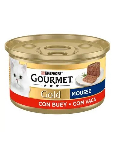 Purina Gourmet Gold Mousse Buey Lata