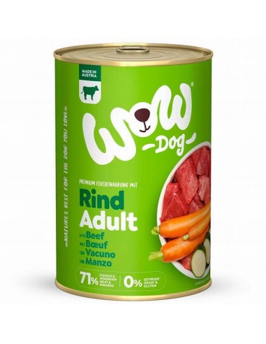 Wow Perro Vacuno con Zanahoria 400gr...