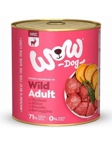 Wow Perro Venado con Boniato 800 gr Lata