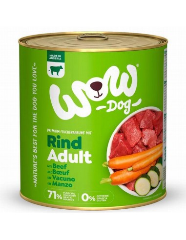 Wow Perro Vacuno con Zanahoria 800gr...