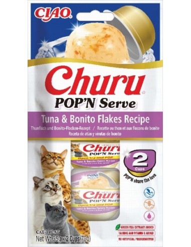Churu Gato Pop'N Serve Atún Y Bonito...