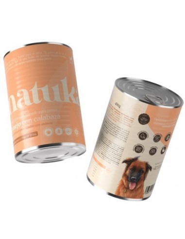 Natuka Perro Conejo con Calabaza Lata