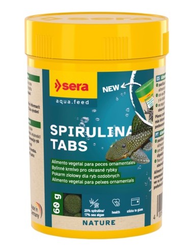 Sera Spirulina Tabs 60 Grs Nature