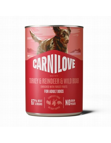 Carnilove Perro Pavo Reno y Jabalí Lata