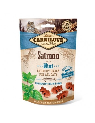 Carnilove Crunchy Cat Snack Salmón y Menta
