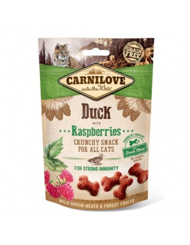 Carnilove Crunchy Cat Snack Pato con Frambuesas