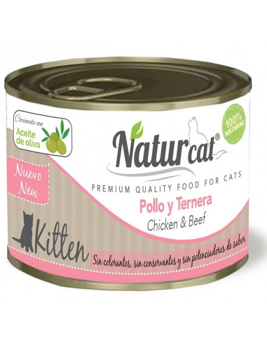 Naturcat Pollo y Ternera Kitten