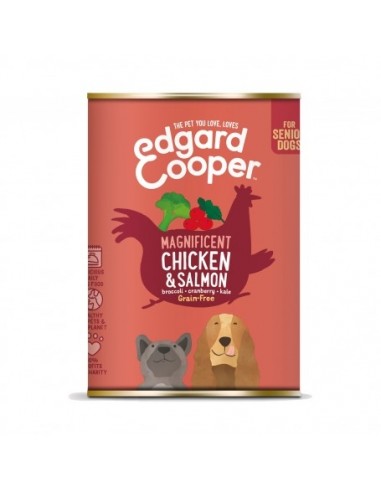 Edgard Cooper Lata Pollo y Salmón Senior