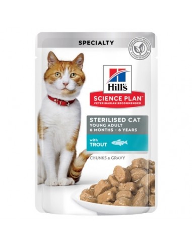 Hill's Science Plan Feline  Adult Sterilised Bolsitas Trucha