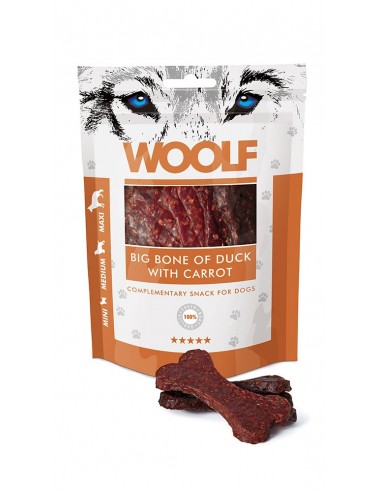 Woolf Snack Hueso Pato con Zanahoria