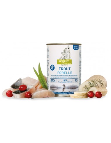 Isegrim lata Perro Trucha y Arandanos